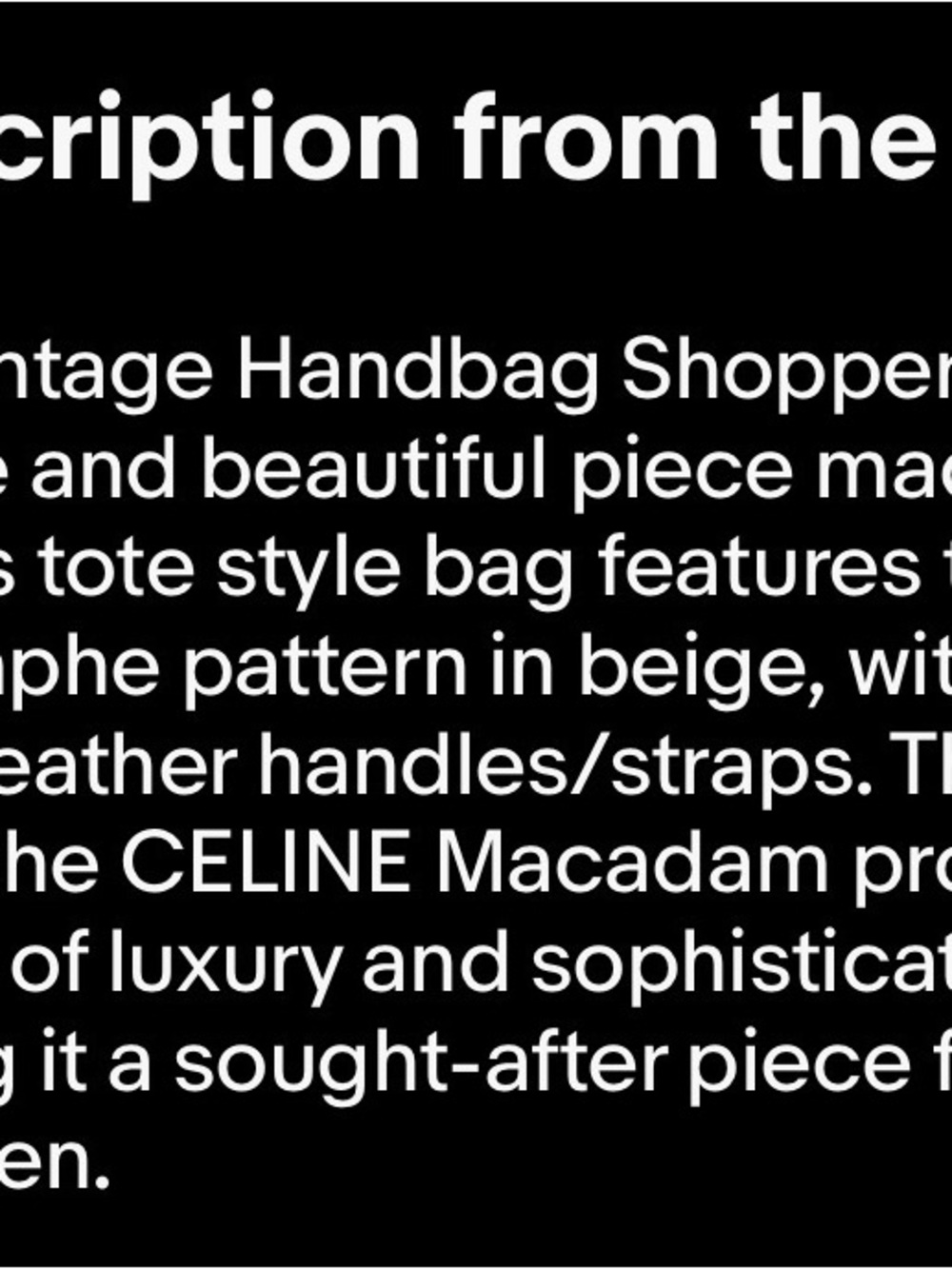 Celine vintage Handbag Shopper Bag 2006 Leather And PVC Rare Beautiful - Picture 14 of 14